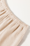 Parchment Thanksgiving Sequined Turkey Corded Knit Loose Fit Shorts Set - Aaria Tees Aaria Tees