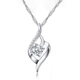 Soft Fashion Inlaid Love Zircon Female Plated Necklaces Aaria Tees