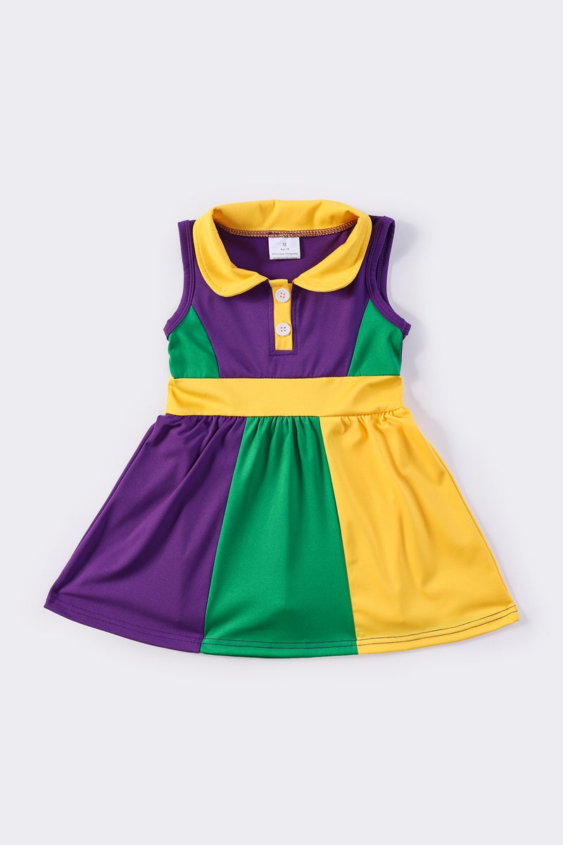 Mardi gras tennis girl dress - Aaria Tees