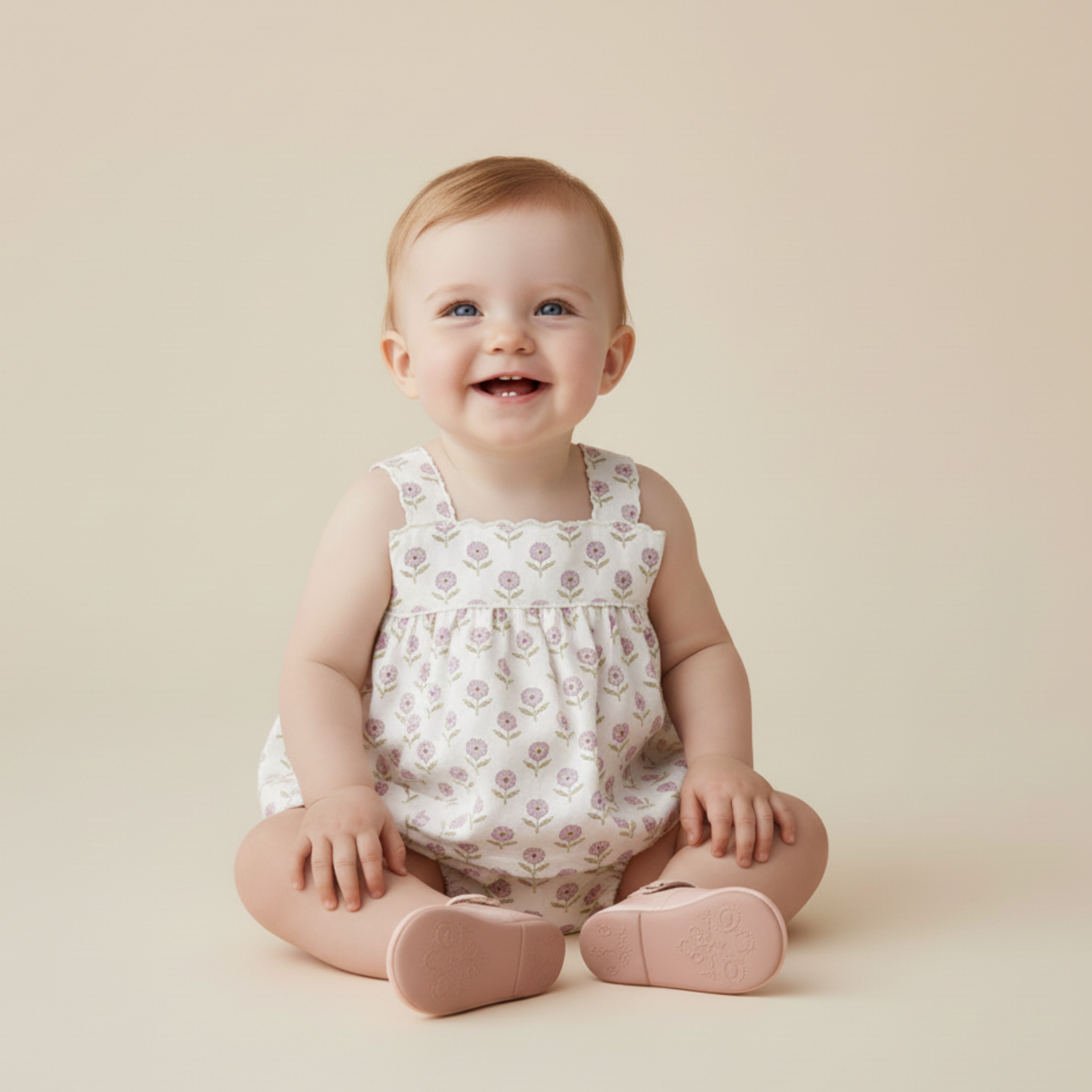 Organic Scalloped Top & Bloomers Set - Lavender - Aaria Tees Aaria Tees
