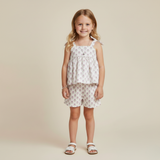 Organic Tie Up Top & Shorts Set - Lavender - Aaria Tees Aaria Tees