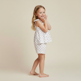 Organic Tie Up Top & Shorts Set - Lavender - Aaria Tees Aaria Tees
