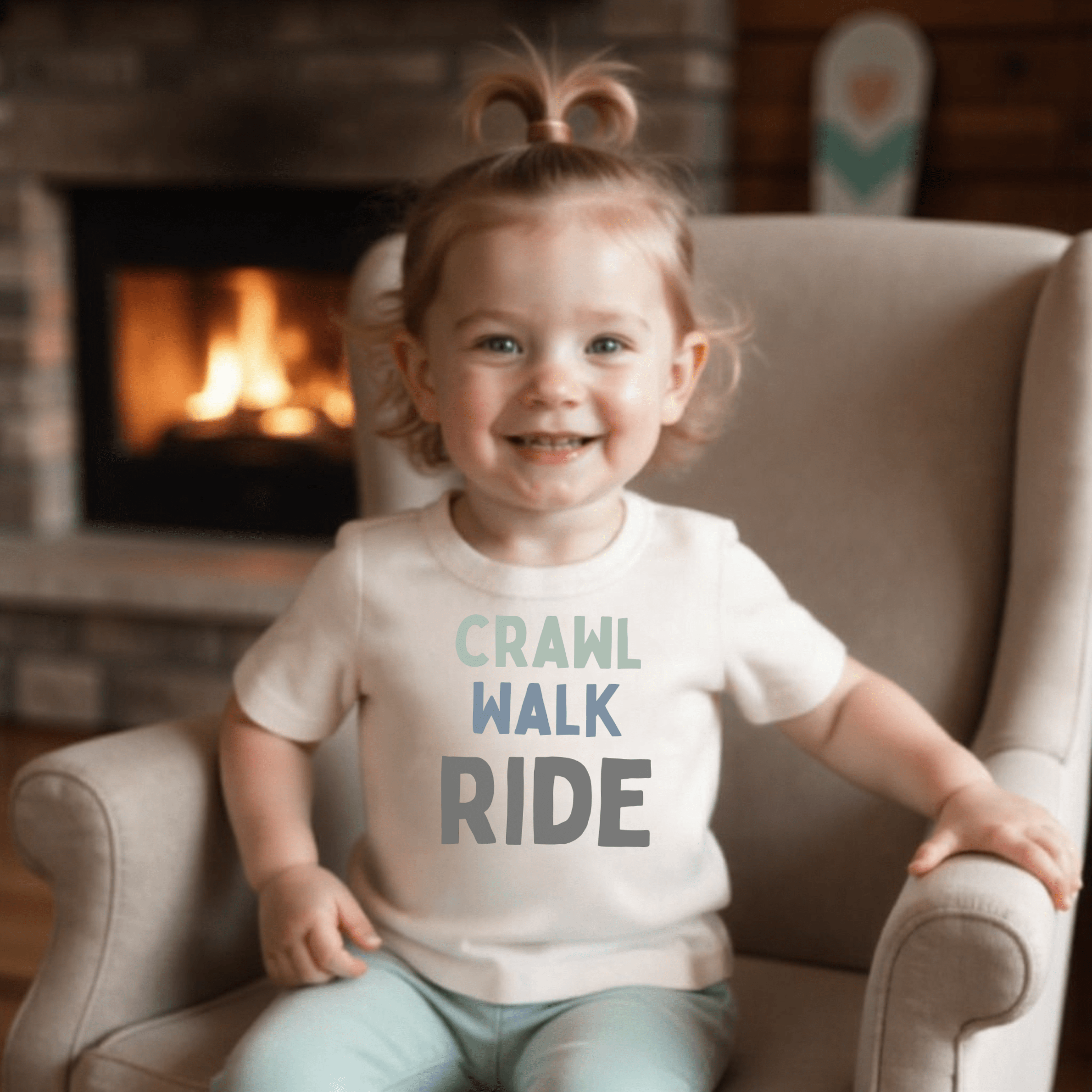 graphic tee | crawl walk ride - Aaria Tees Aaria Tees