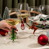 3D Christmas Tree Wine Glasses Aaria Tees