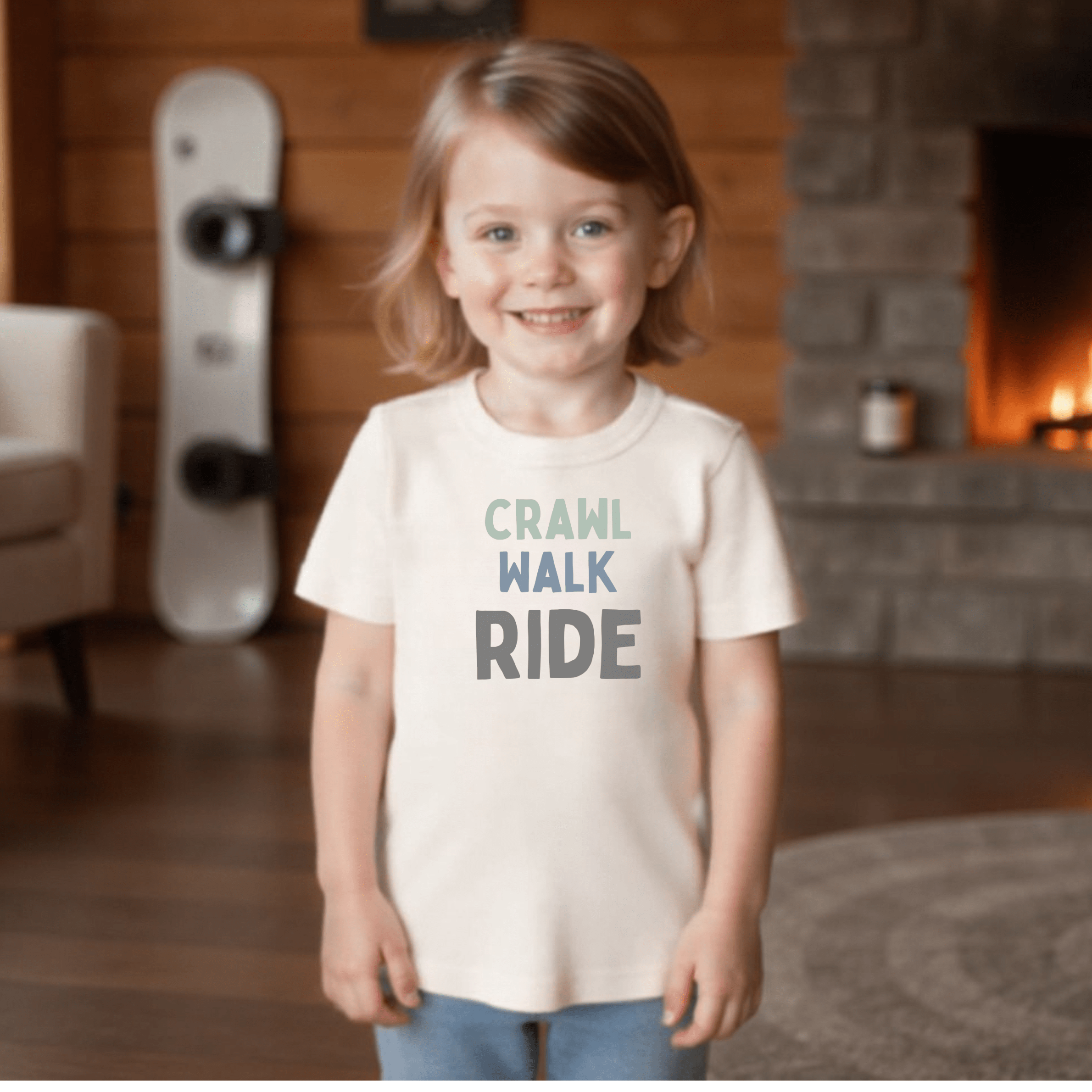 graphic tee | crawl walk ride - Aaria Tees Aaria Tees
