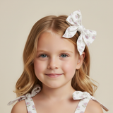 Organic Hair Bow Clip - Lavender - Aaria Tees Aaria Tees