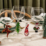 3D Christmas Tree Wine Glasses Aaria Tees
