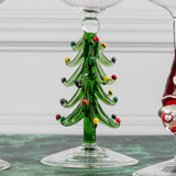 3D Christmas Tree Wine Glasses Aaria Tees