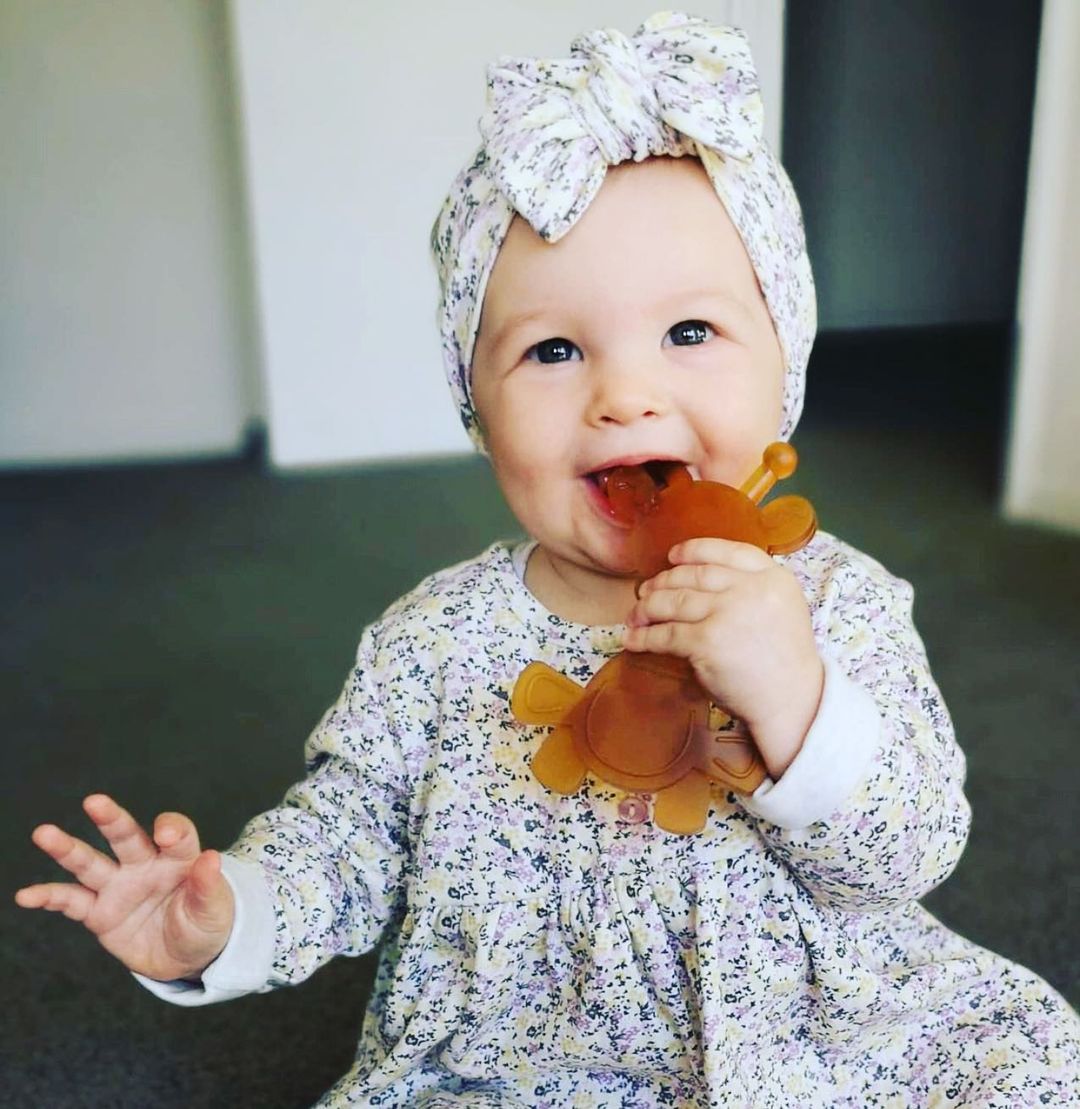 The Little Bamber - Natural Rubber & Baltic Amber Teething Toy - Aaria Tees Aaria Tees