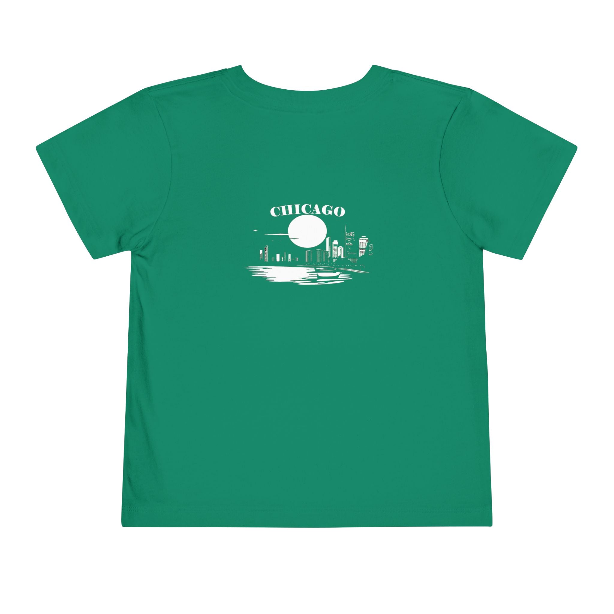 Mystery Noir Chicago Skyline Sunset Unisex Toddler Short Sleeve Tee - Aaria Tees Aaria Tees