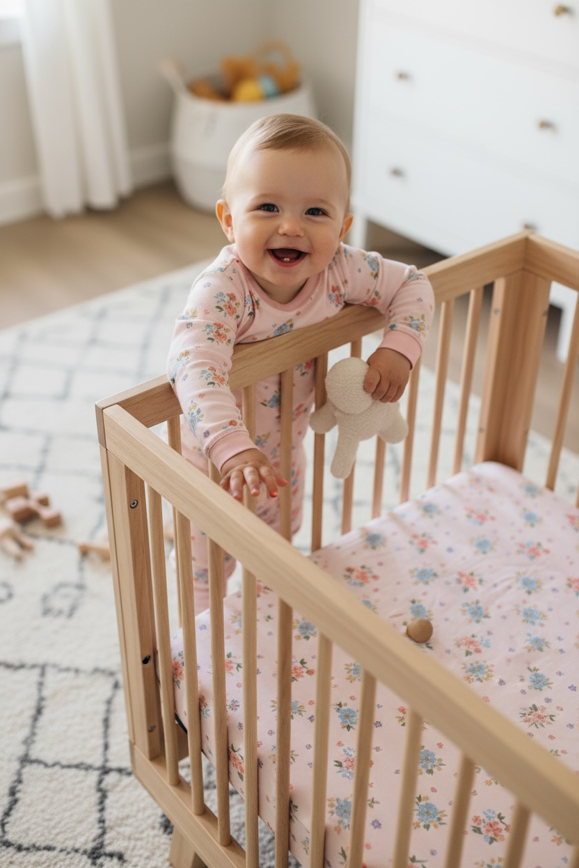 Blush Bloom (Crib Sheet) - Aaria Tees Aaria Tees