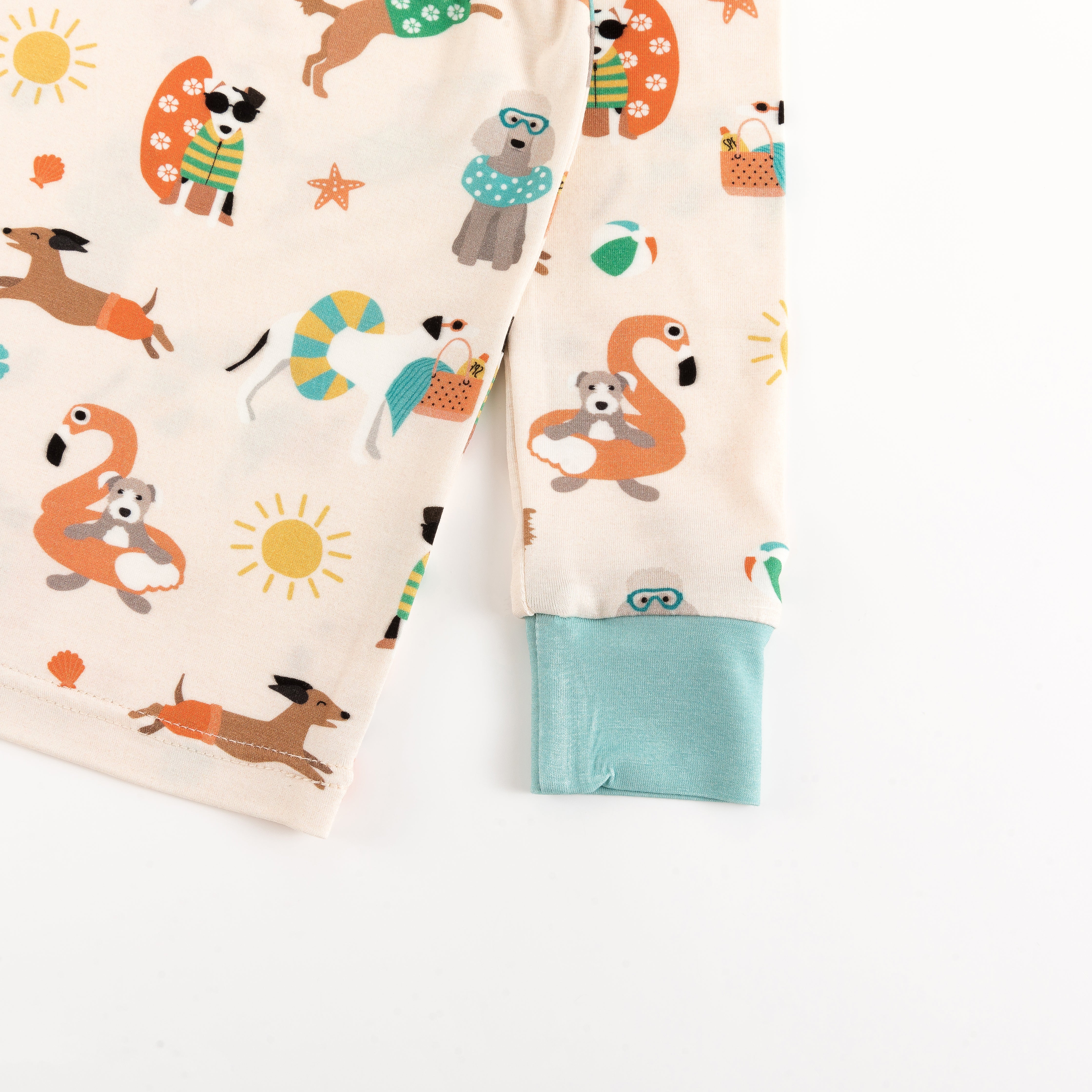 Pups in the Sun (Long Sleeve PJ) - Aaria Tees Aaria Tees
