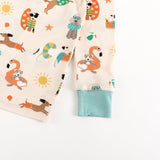 Pups in the Sun (Long Sleeve PJ) - Aaria Tees Aaria Tees