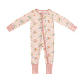 Blush Bloom (Convertible Zip Footies) - Aaria Tees Aaria Tees