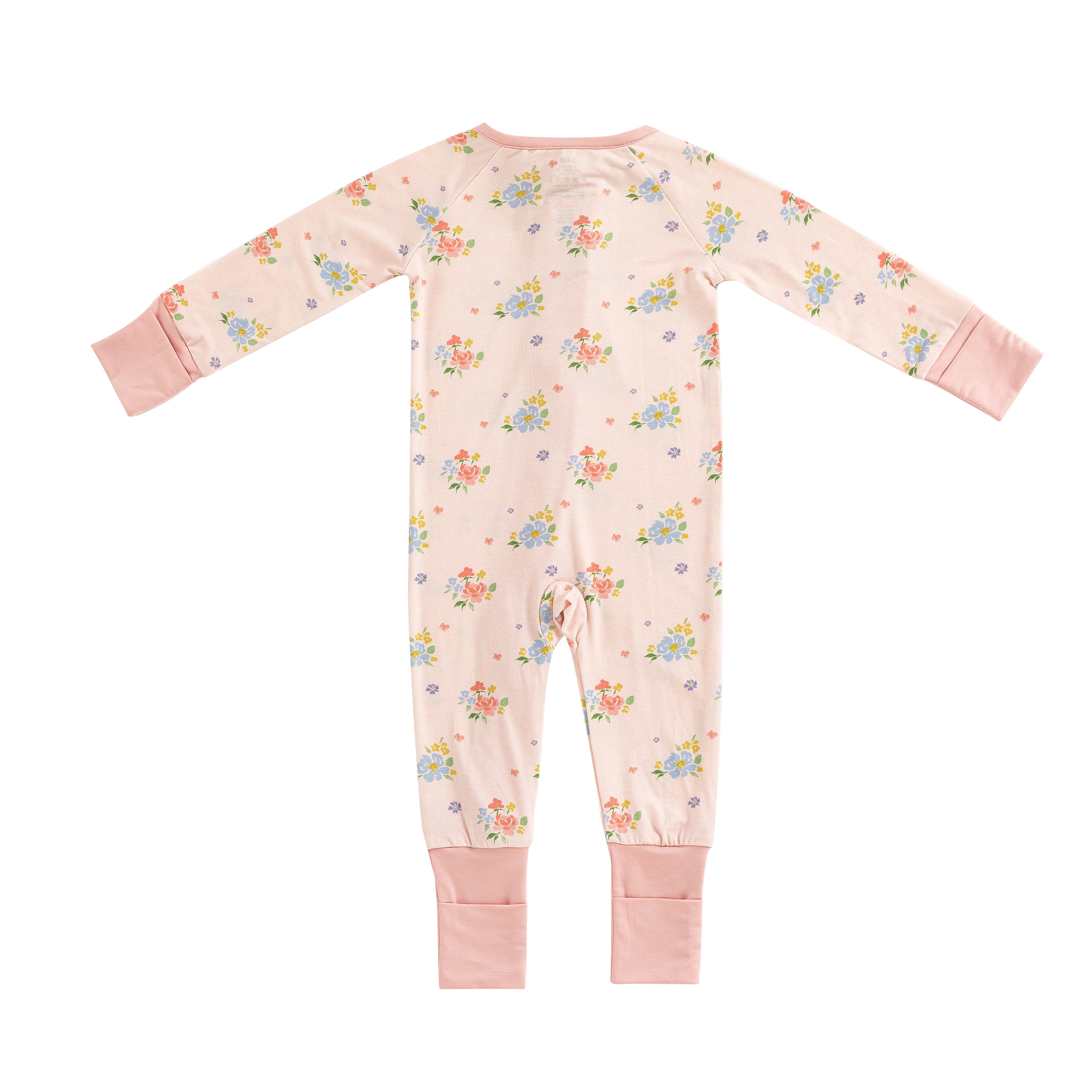Blush Bloom (Convertible Zip Footies) - Aaria Tees Aaria Tees