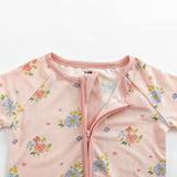 Blush Bloom (Convertible Zip Footies) - Aaria Tees Aaria Tees