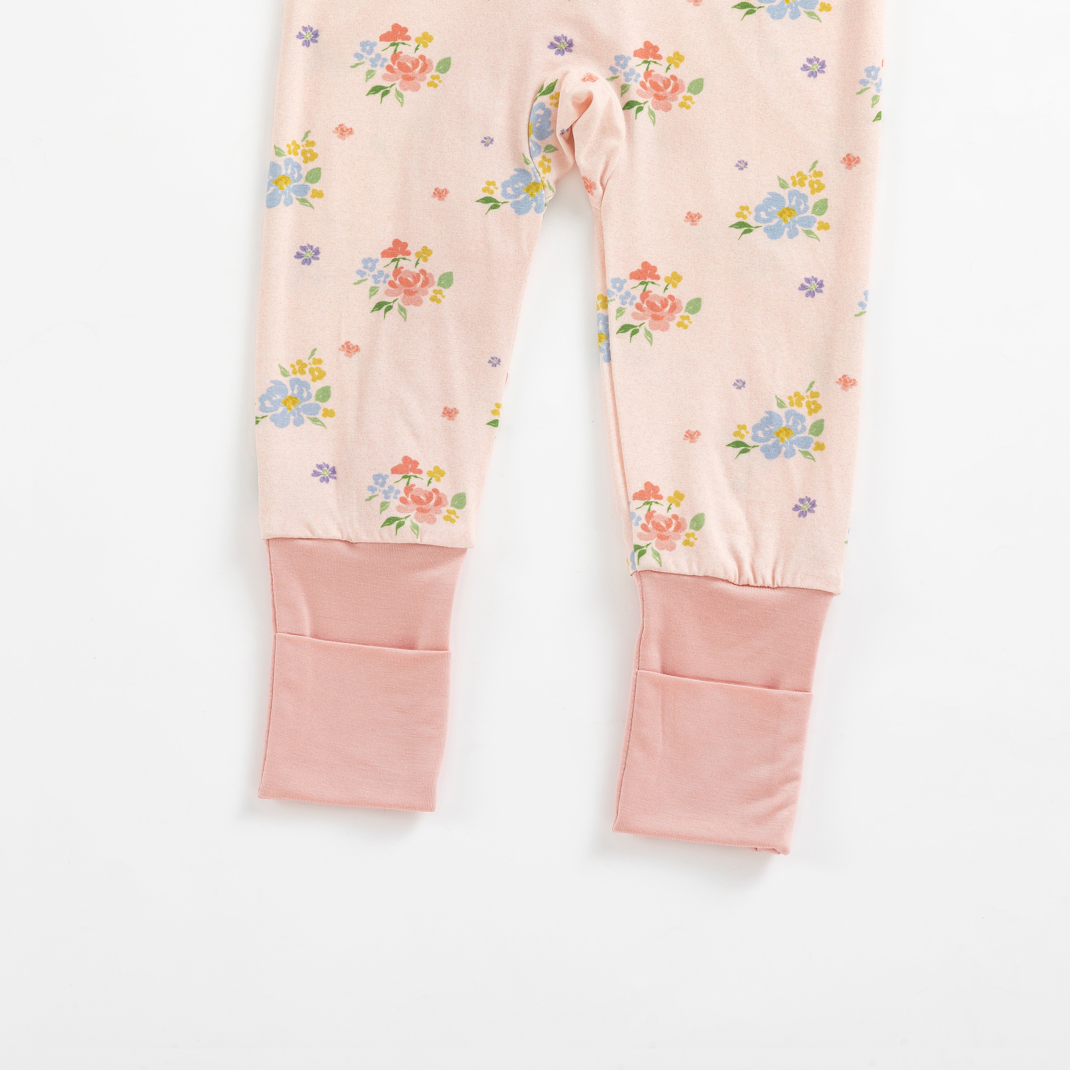 Blush Bloom (Convertible Zip Footies) - Aaria Tees Aaria Tees