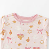 Pretty In Hanukkah (Long Sleeve PJ) - Aaria Tees Aaria Tees