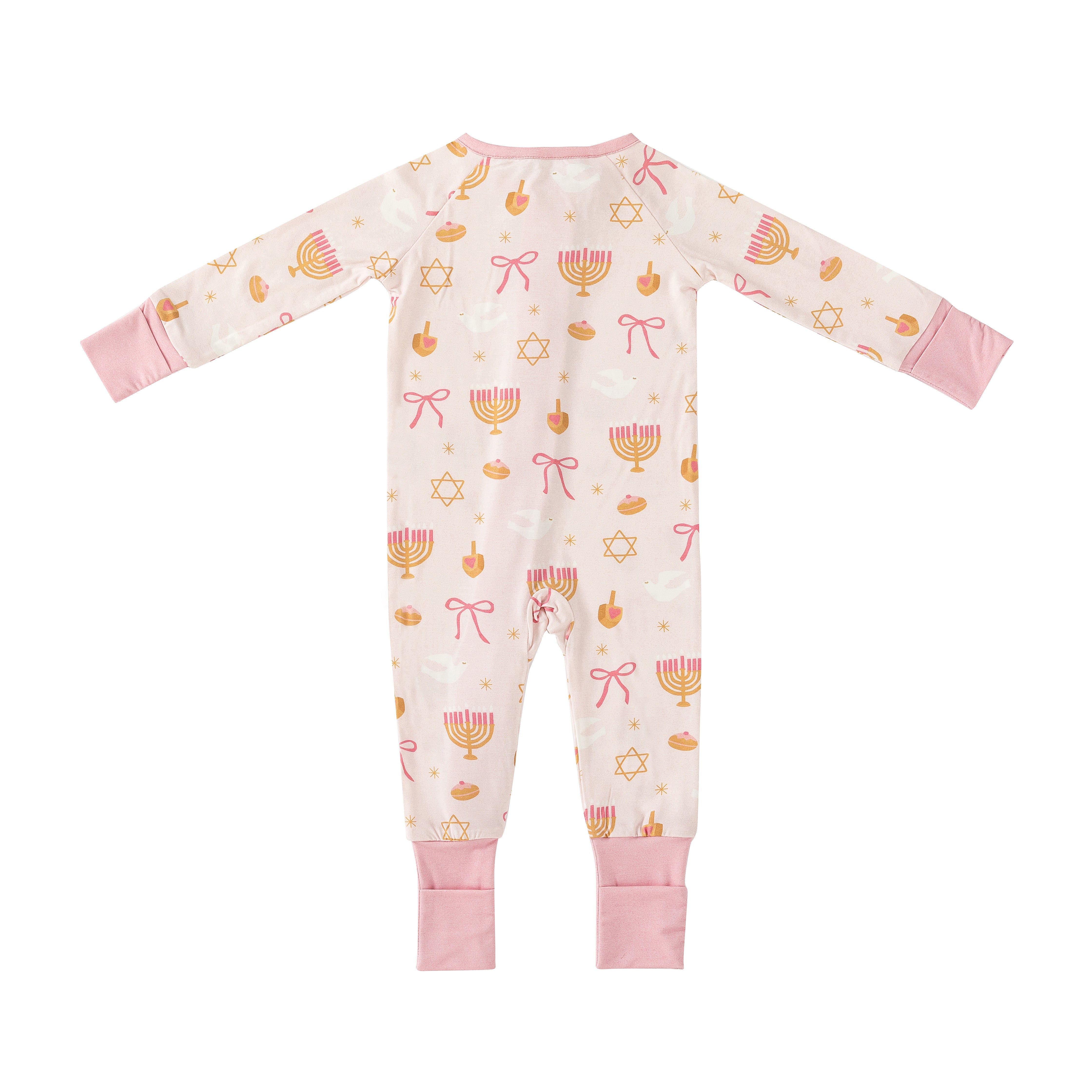 Pretty In Hanukkah (Convertible Zip Footies) - Aaria Tees Aaria Tees