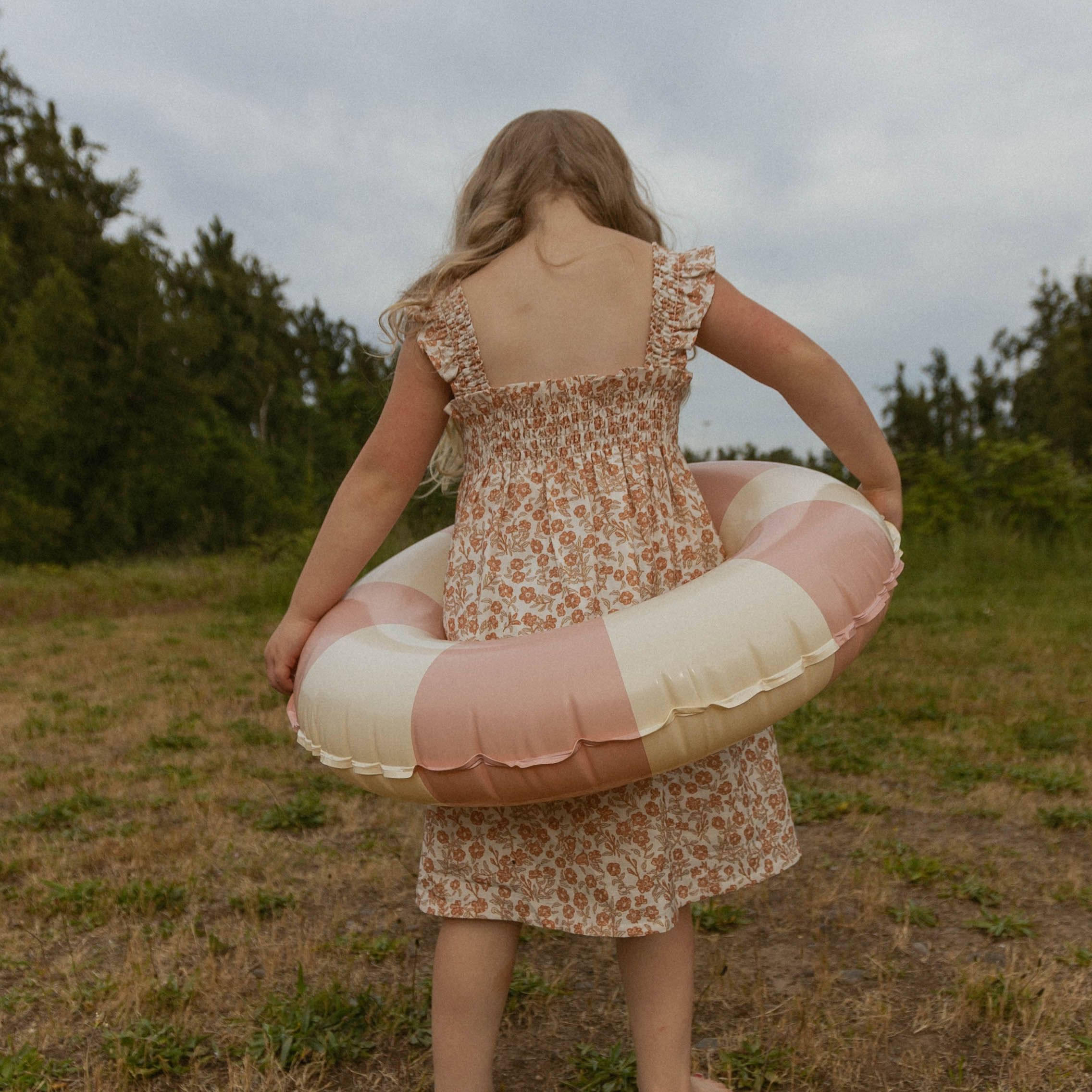 Organic Smocked Sundress - Sienna - Aaria Tees Aaria Tees