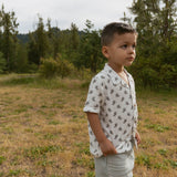 Organic Shirt & Shorts Set - Poppy - Aaria Tees Aaria Tees