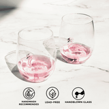 3D Flamingo Stemless Wine Glasses Aaria Tees