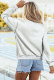 Light Grey WWJD Graphic Mock Neck Oversized Sweatshirt Aaria Tees