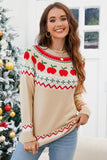 Angel Wings Graphic Round Neck Long Sleeve Sweater Aaria Tees