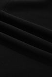 Color black Embroidered Spooky Season Graphic Long Sleeve Round Neck Pullover Sweatshirt - Aaria Tees Aaria Tees