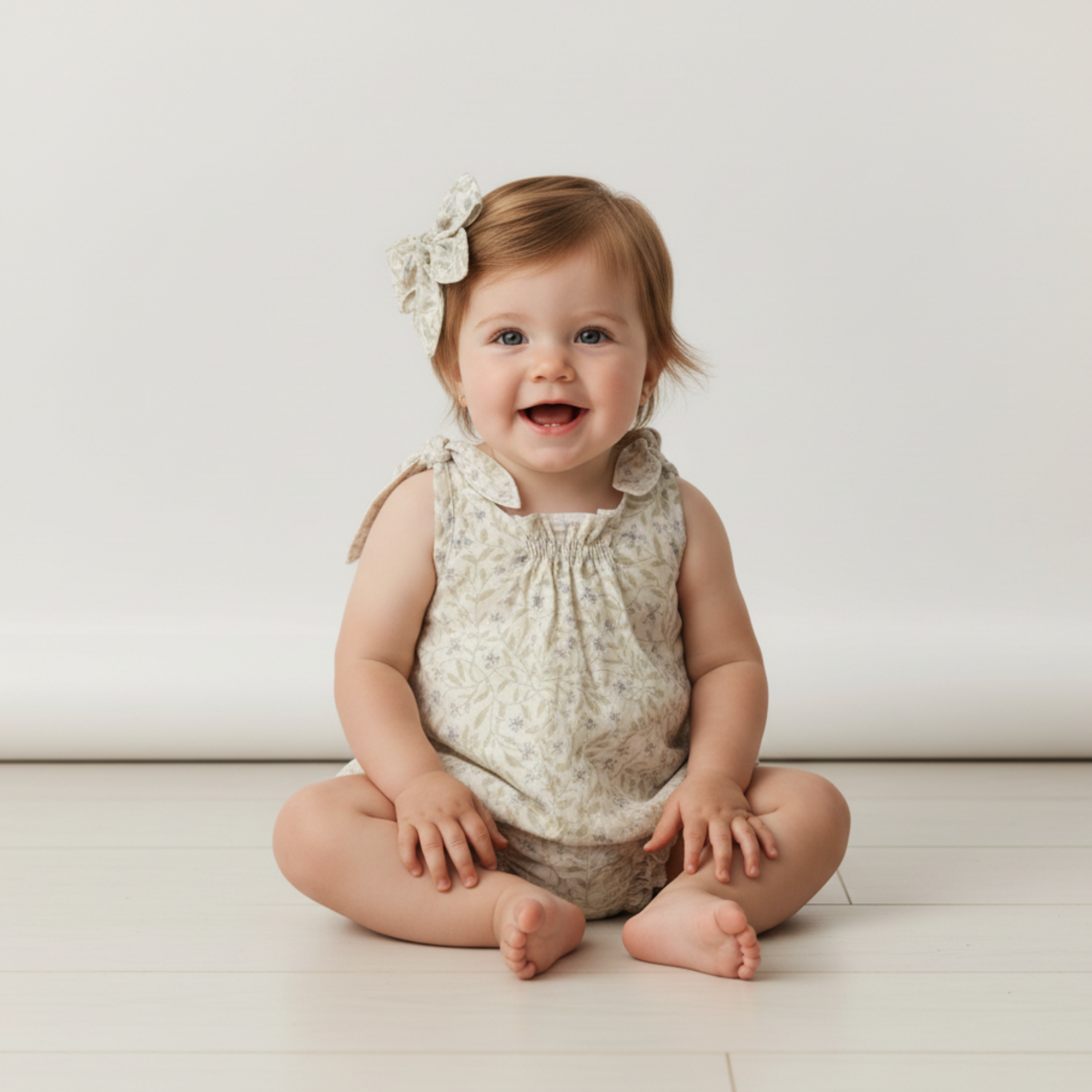 Organic Hair Bow Clip - Bluebelle - Aaria Tees Aaria Tees