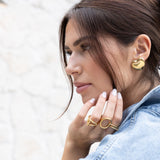 Darlene Heart Studs Aaria Tees