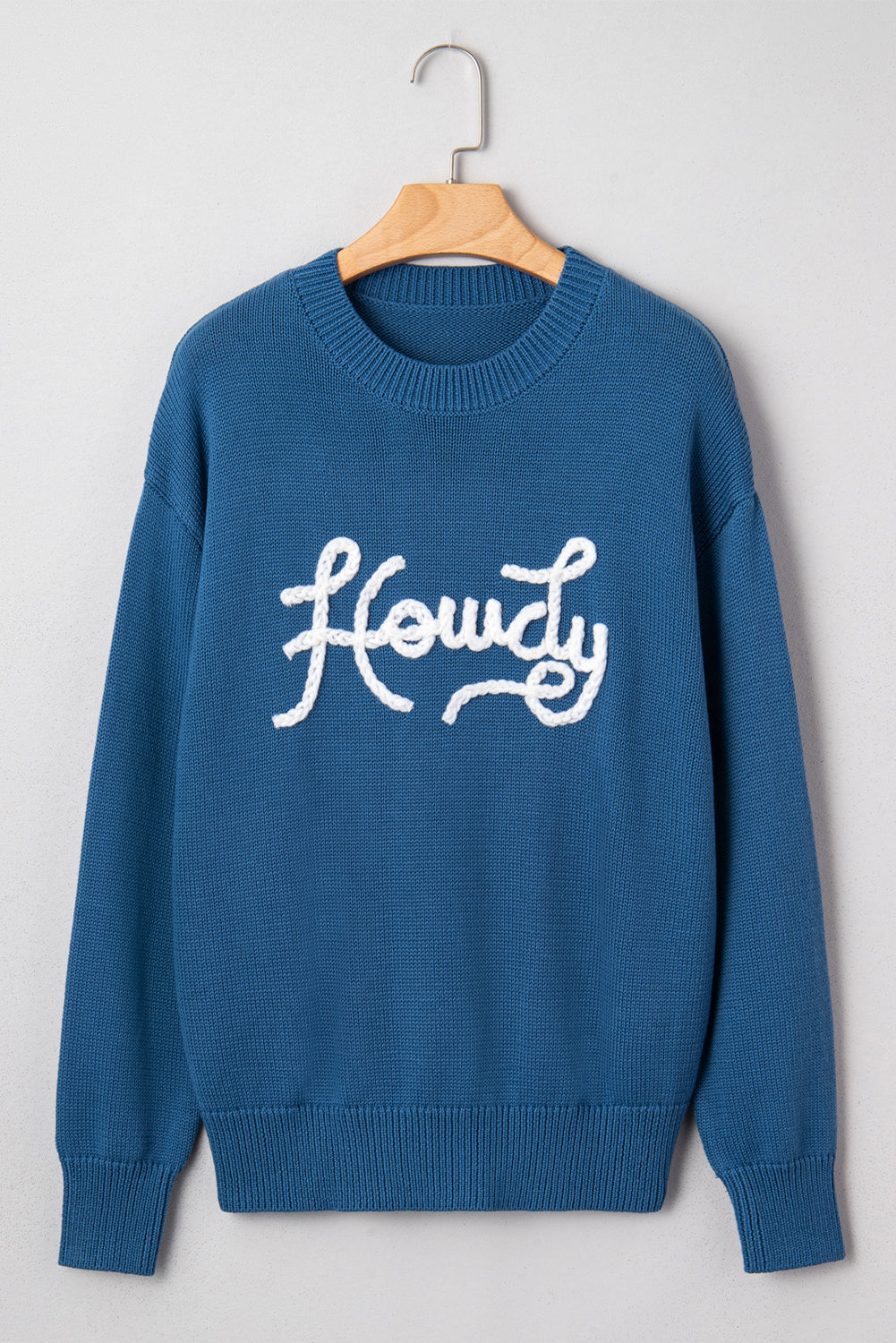 Emiyra Embroidered Graphic Western Sweater - Aaria Tees
