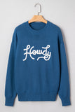 Emiyra Embroidered Graphic Western Sweater - Aaria Tees Aaria Tees