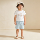 Organic Graphic Tee & Shorts Set - Wild West - Aaria Tees Aaria Tees