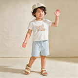 Organic Graphic Tee & Shorts Set - Wild West - Aaria Tees Aaria Tees