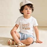 Organic Graphic Tee & Shorts Set - Wild West - Aaria Tees Aaria Tees