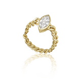 Marquise Bezel Chain Ring Aaria Tees