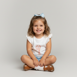 Organic Sleeveless Flutter Top & Shorts Set - Lobster - Aaria Tees Aaria Tees