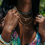 Chloe Tennis Choker - Turquoise Aaria Tees