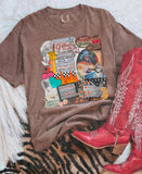 Gilleys Collage Comfort Colors Graphic Tee - Aaria Tees Aaria Tees