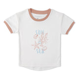 Organic Graphic Tee & Shorts Set - Beach Day - Aaria Tees Aaria Tees