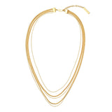 Ashley Layered Necklace Aaria Tees