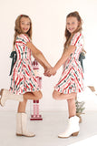 Merry & Twirly Collection- Holiday Ribbon Dress Aaria Tees