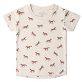 Organic Tee & Shorts Set - Horses - Aaria Tees Aaria Tees