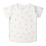 Organic Tee & Shorts Set - Ice Cream - Aaria Tees Aaria Tees