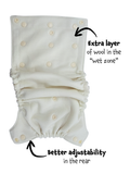 Adjustable Merino Wool Diaper Cover and Belt - Aaria Tees Aaria Tees