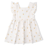 Organic Cutout Back Dress - Lemons - Aaria Tees Aaria Tees