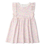 Organic Flutter Dress - Peony - Aaria Tees Aaria Tees