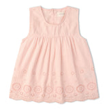 Organic Eyelet Top And Pant Set - Blush Eyelet - Aaria Tees Aaria Tees