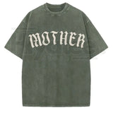 Mother Gothic Graphic T-Shirt – Old English Oversized Alternative Streetwear Tee - Aaria Tees Aaria Tees